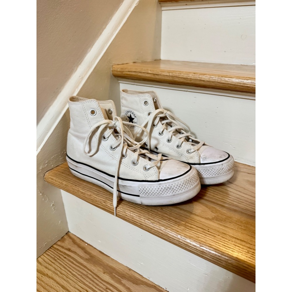 Converse Chuck Taylor All Star Lift Platform High Top White Womens 7.5